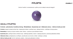 Desktop Screenshot of fitlopta.pomocky.sk